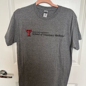 Gray Texas Tech DVM T‑Shirt